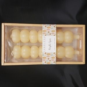 Sand & Fog Stacked Pumpkins Unscented Taper Candles